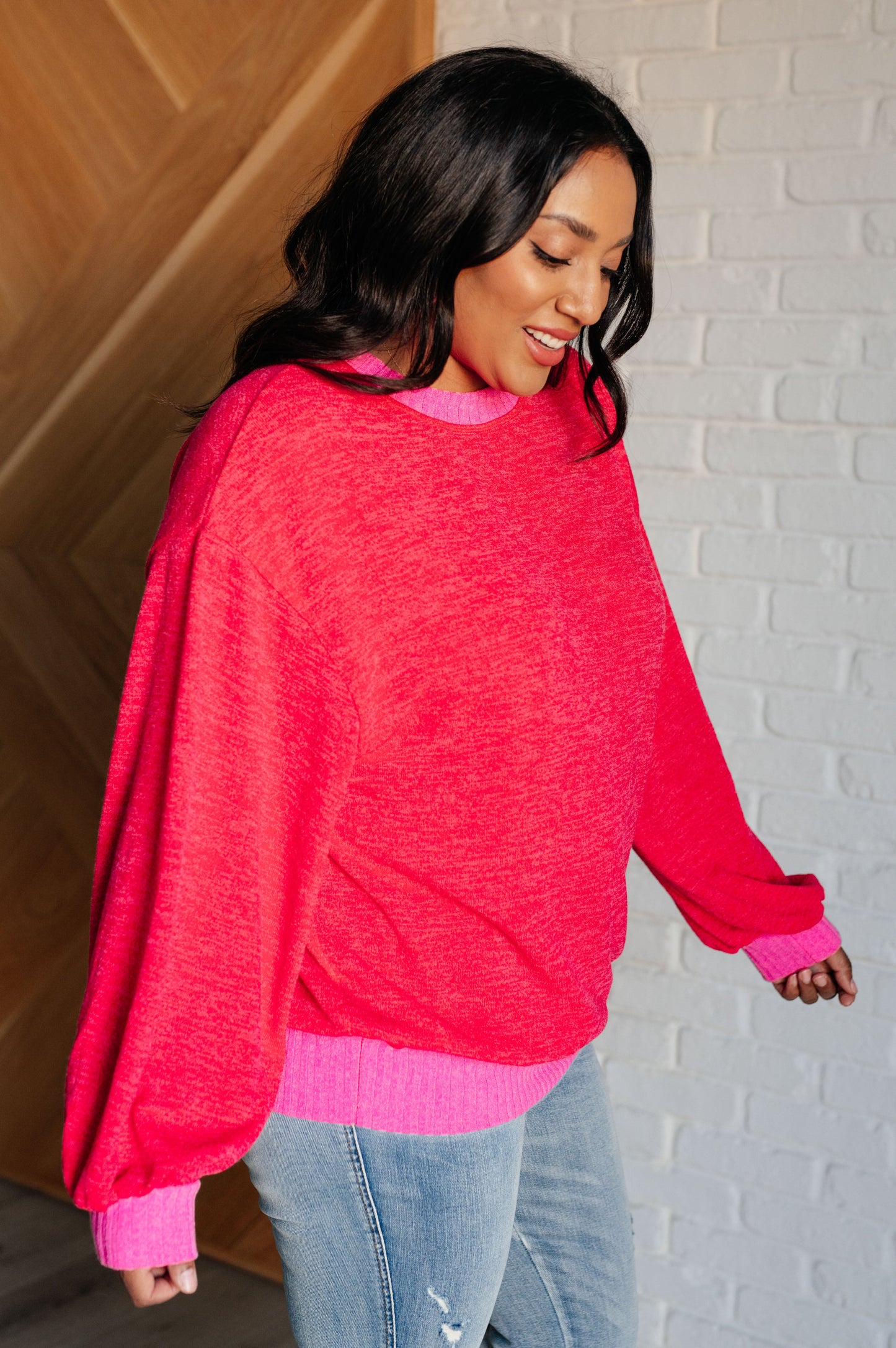 Cold, Cold Go Away Oversized Pullover-Athleisure-Modish Lily, Tecumseh Michigan