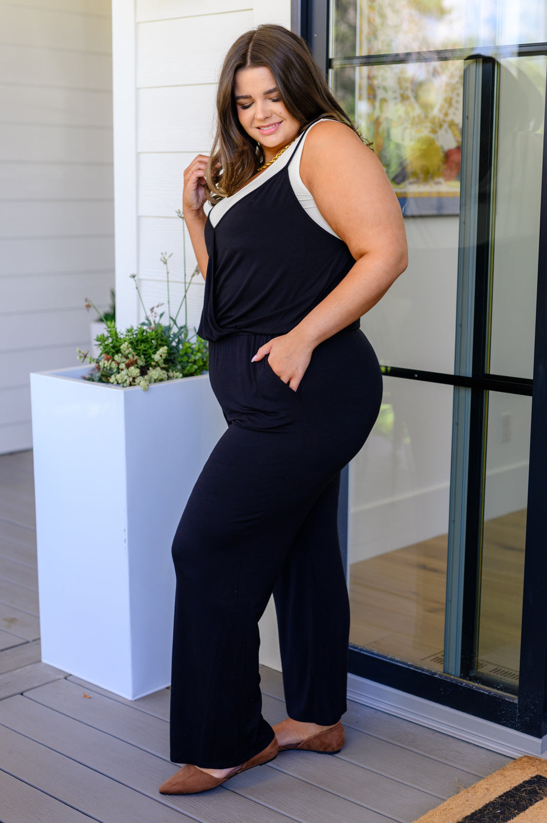 Completely Justified Jumpsuit in Black-Jumpsuits & Rompers-Modish Lily, Tecumseh Michigan