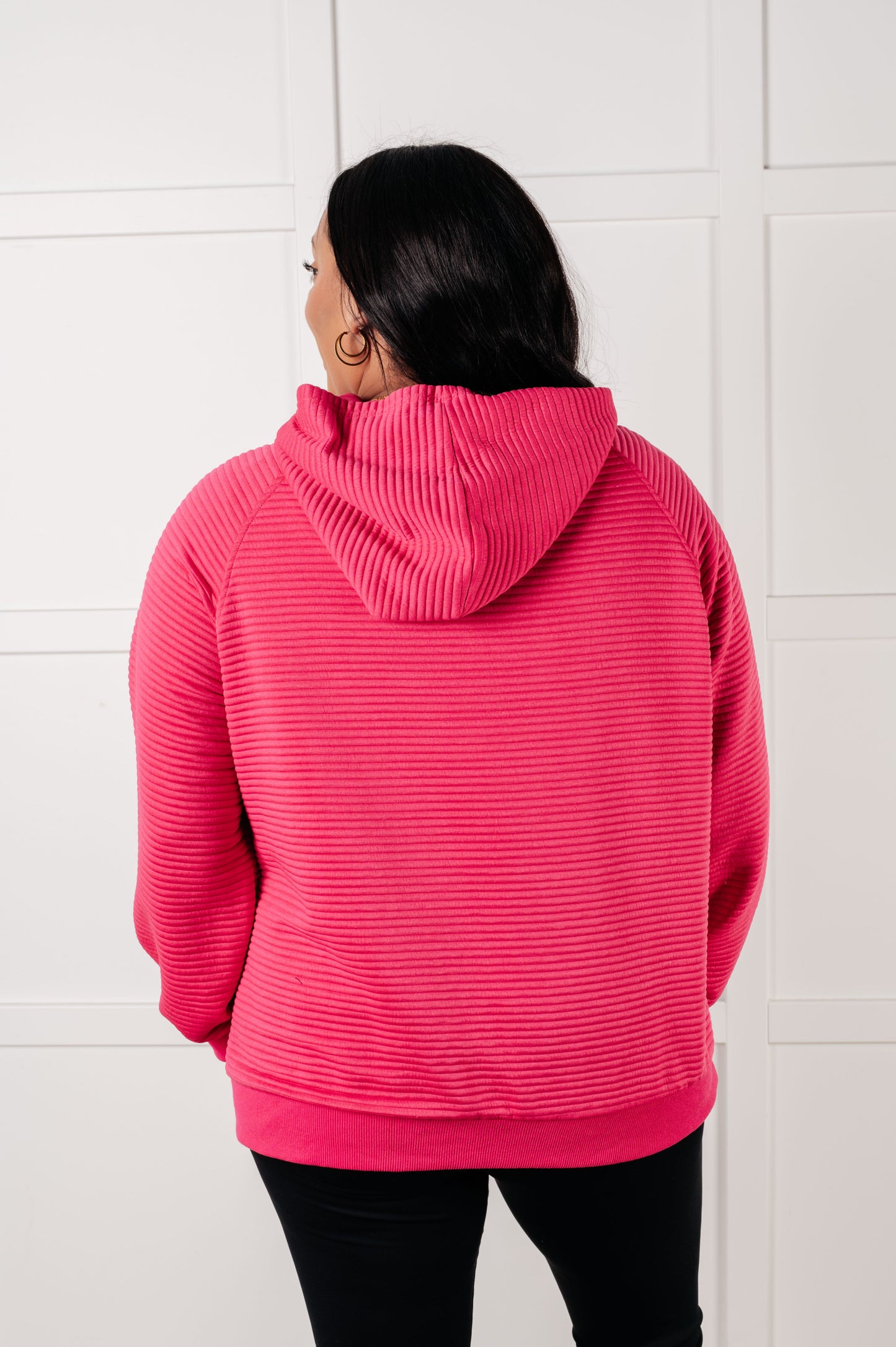 Crosswalk Textured Hoodie in Rose-Tops-Modish Lily, Tecumseh Michigan