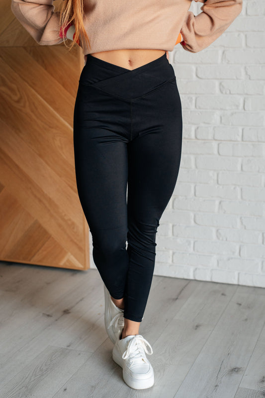 Do The Most V Front Leggings-Athleisure-Modish Lily, Tecumseh Michigan