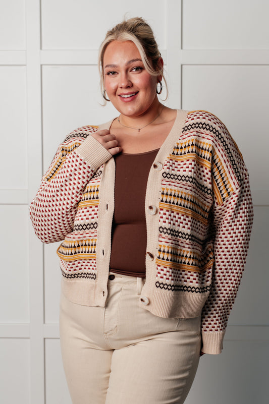 Effortless Elements Striped Cardigan-Layers-Modish Lily, Tecumseh Michigan