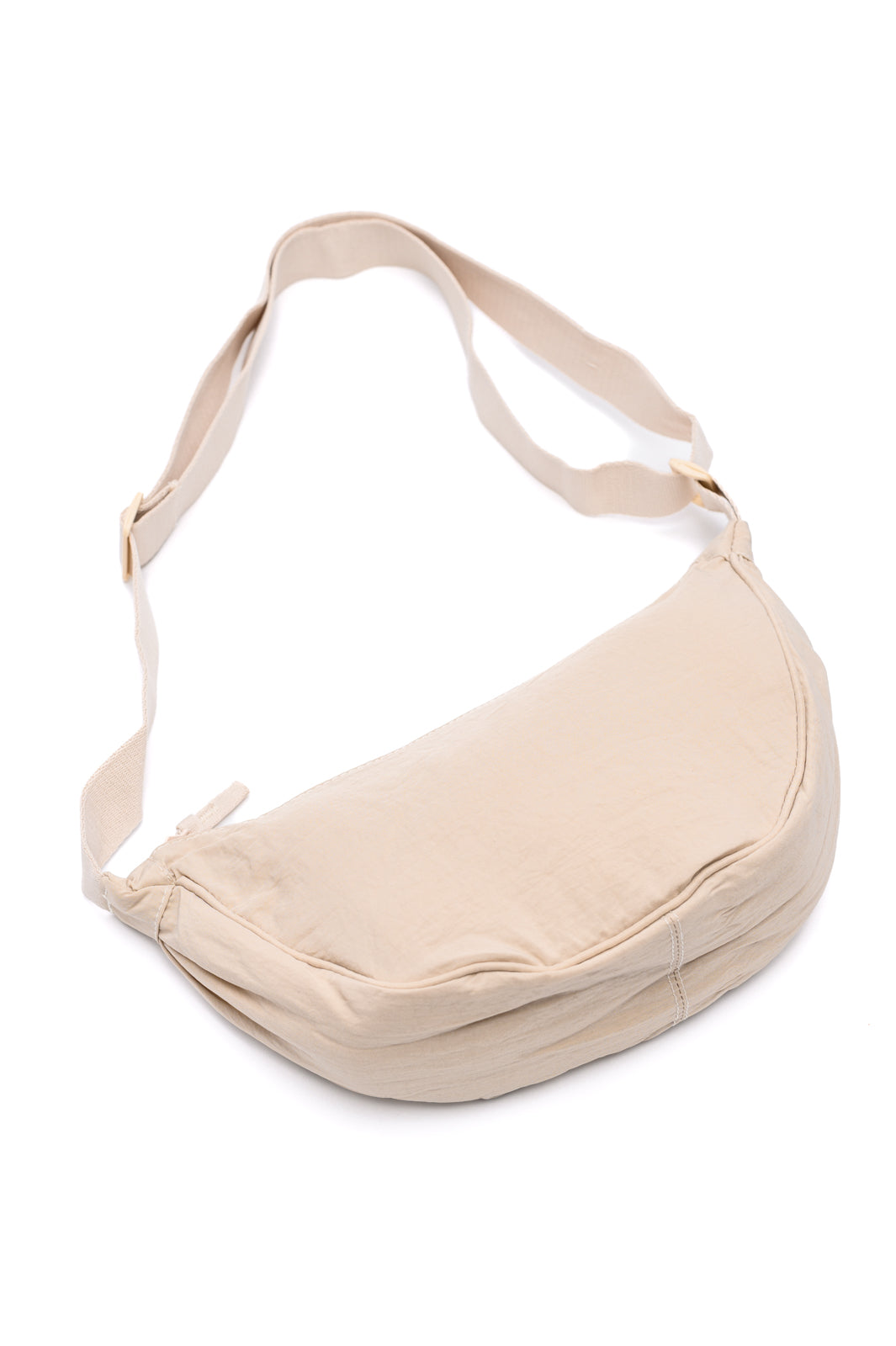 Essentially Everything Round Mini Crossbody Bag in Off White-Accessories-Modish Lily, Tecumseh Michigan