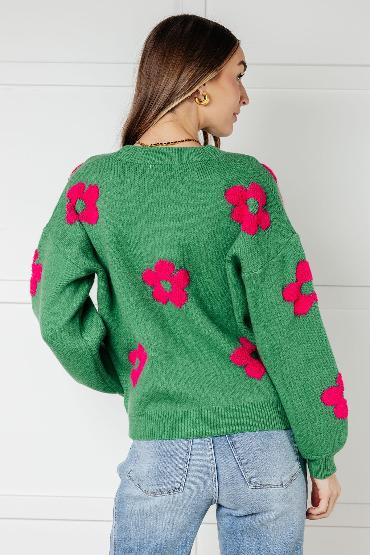 Follow Your Heart Drop Shoulder Sweater-Tops-Modish Lily, Tecumseh Michigan