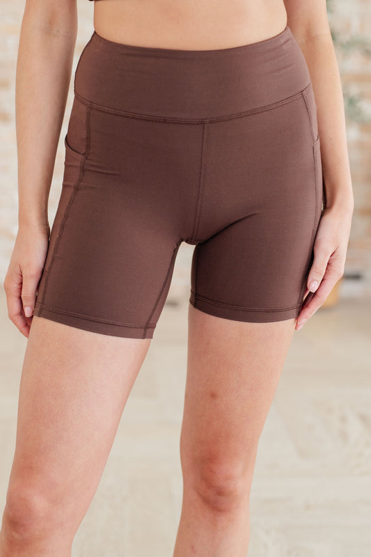 Getting Active Biker Shorts in Java-Athleisure-Modish Lily, Tecumseh Michigan