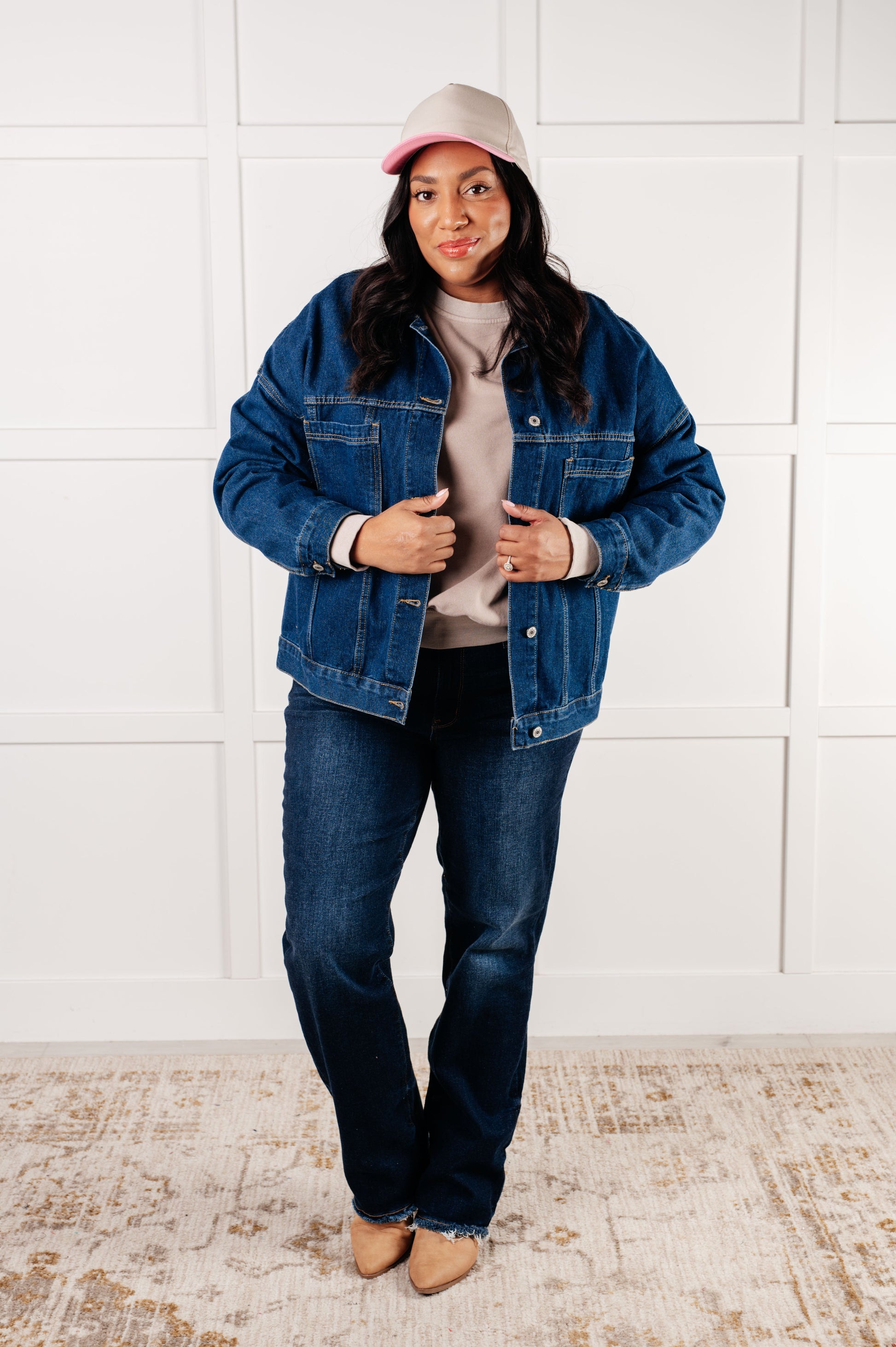 Have We Met Oversized Denim Jacket-Denim-Modish Lily, Tecumseh Michigan