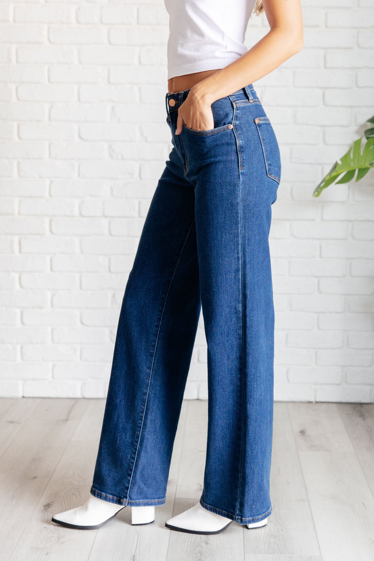 Hazel High Rise Vintage Wide Leg Jeans-Denim-Modish Lily, Tecumseh Michigan