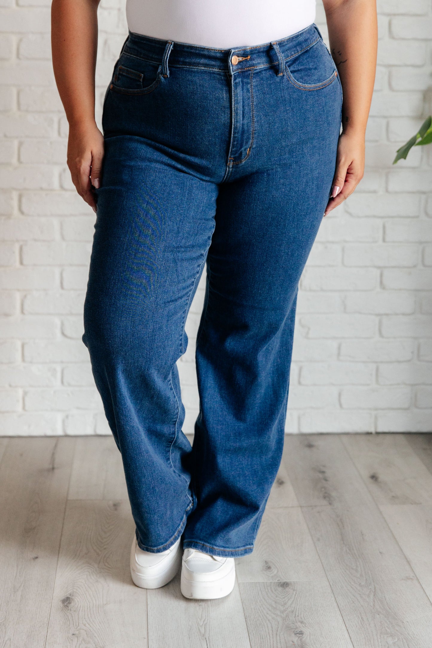 Hazel High Rise Vintage Wide Leg Jeans-Denim-Modish Lily, Tecumseh Michigan