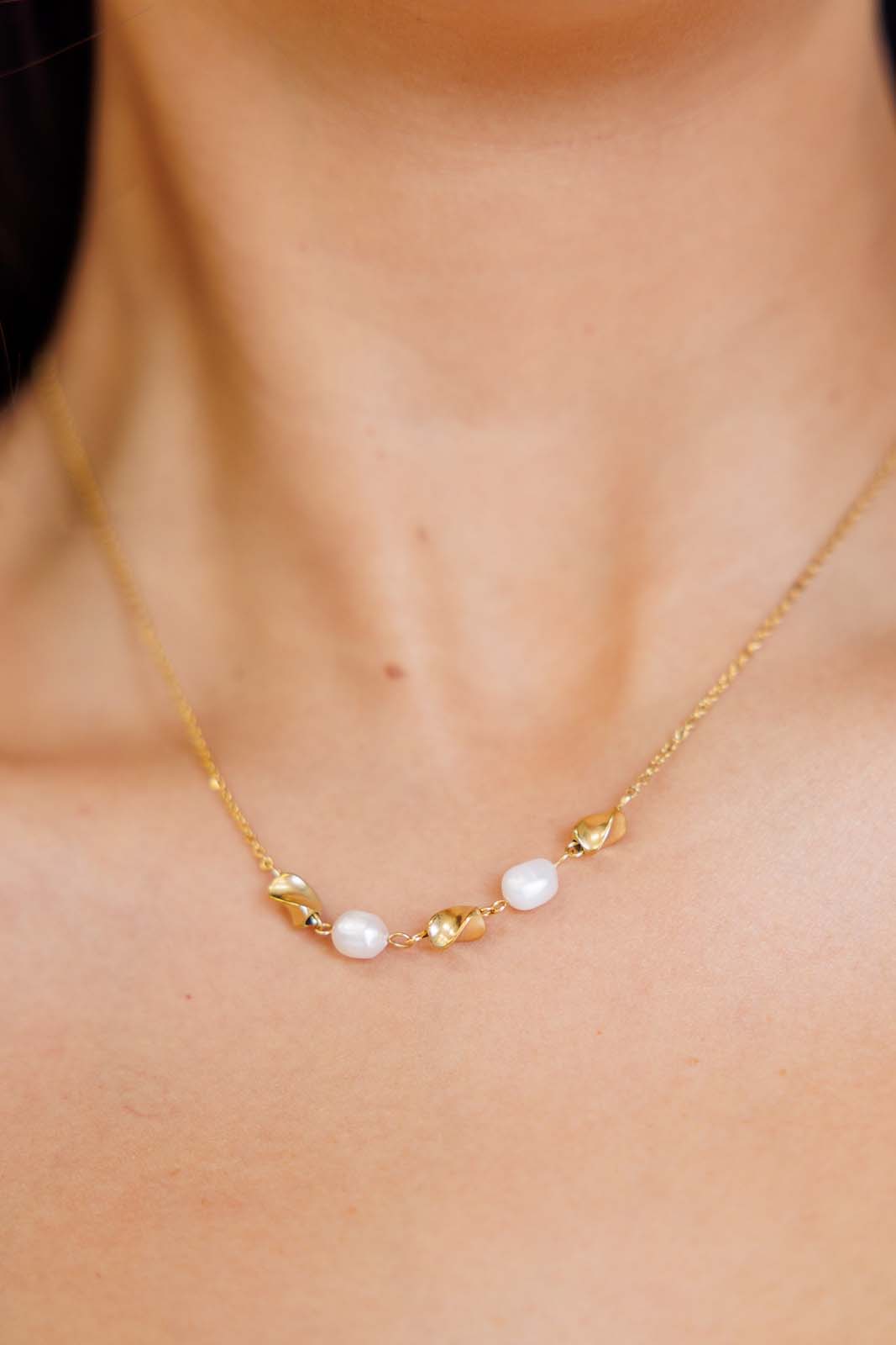 Higher Standards Pearl Necklace-Accessories-Modish Lily, Tecumseh Michigan