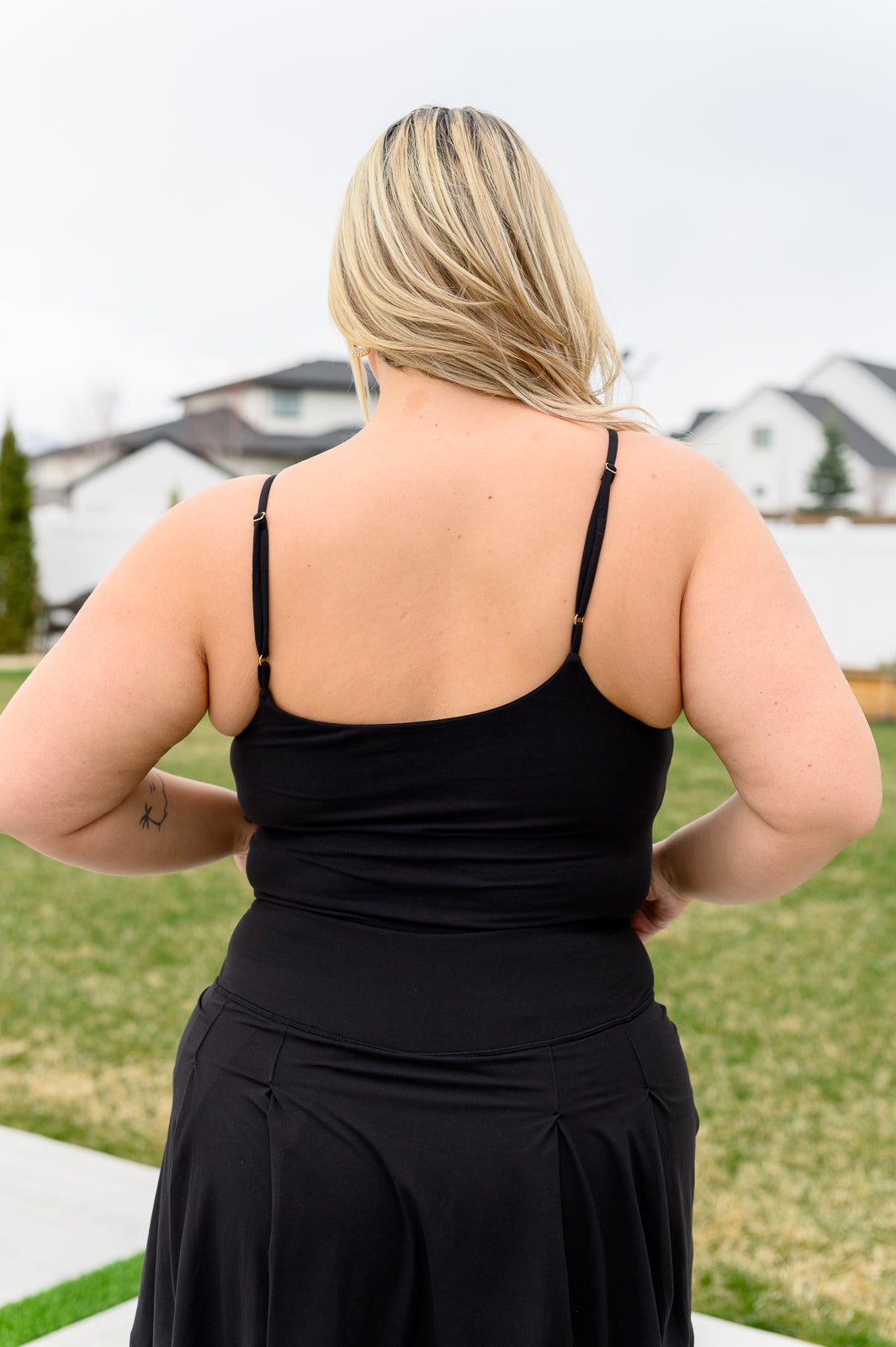 Hot Yoga Tank in Black-Athleisure-Modish Lily, Tecumseh Michigan