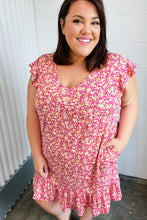 Load image into Gallery viewer, French Rose Floral Babydoll Midi Dress-Modish Lily, Tecumseh Michigan
