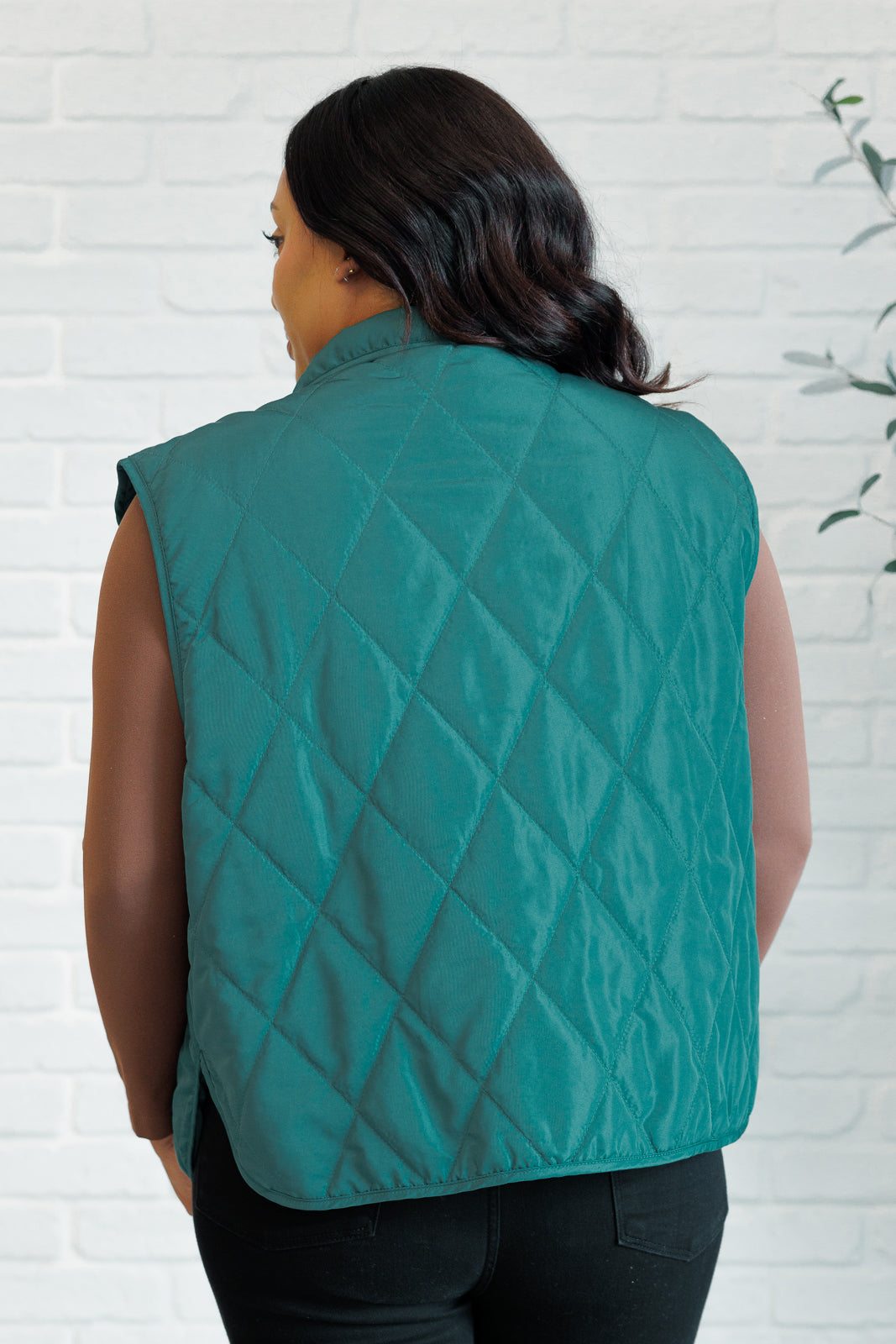 Layering Queen Quilted Puffer Vest in Hunter Green-Layers-Modish Lily, Tecumseh Michigan