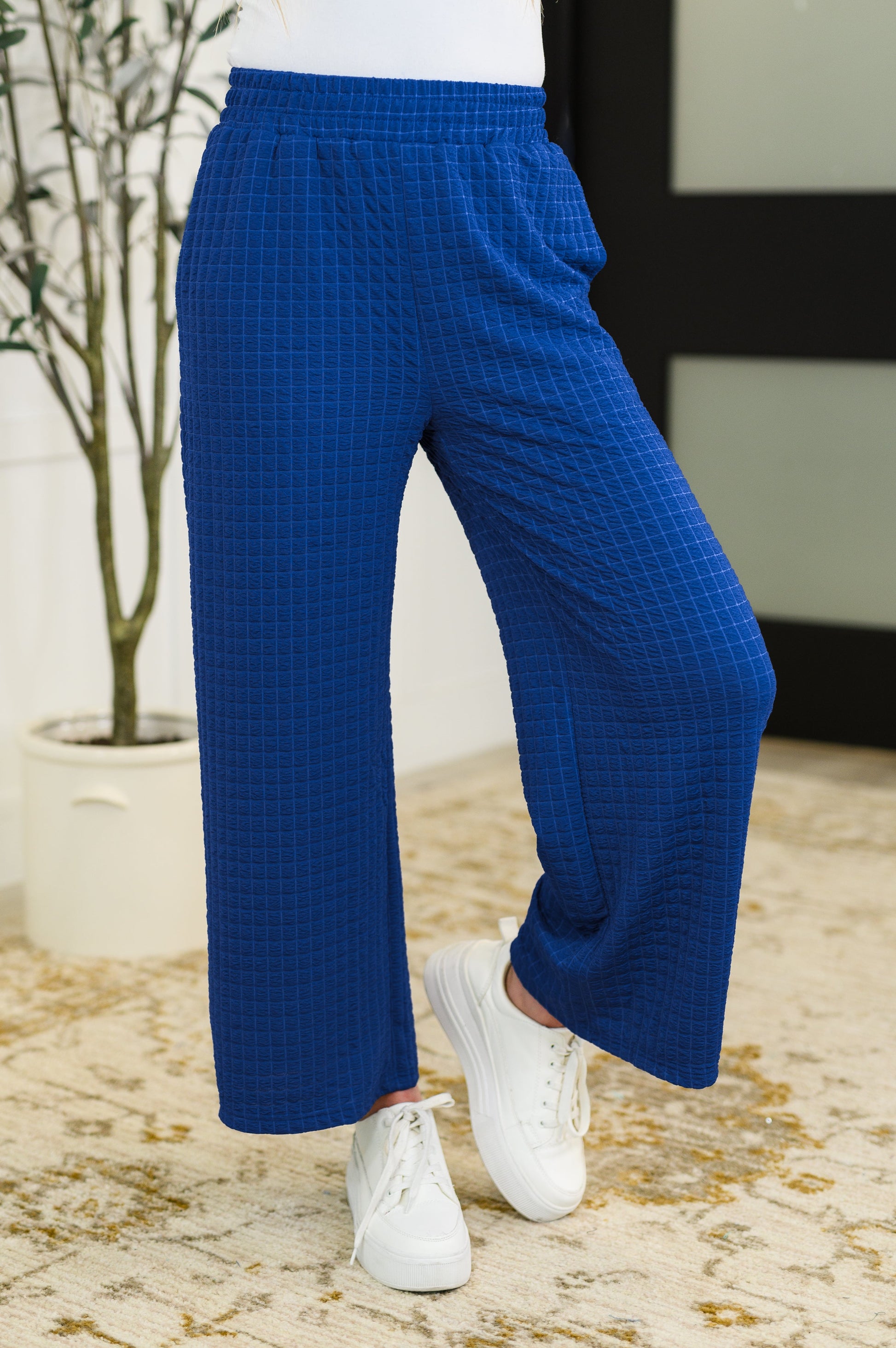Listen Intently Textured Top and Pants Set-Womens-Modish Lily, Tecumseh Michigan