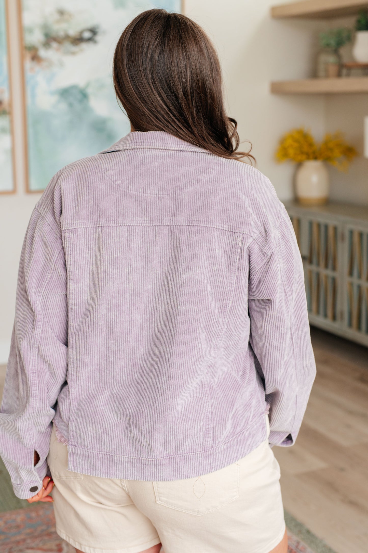 Main Stage Corduroy Jacket in Lavender-Layers-Modish Lily, Tecumseh Michigan