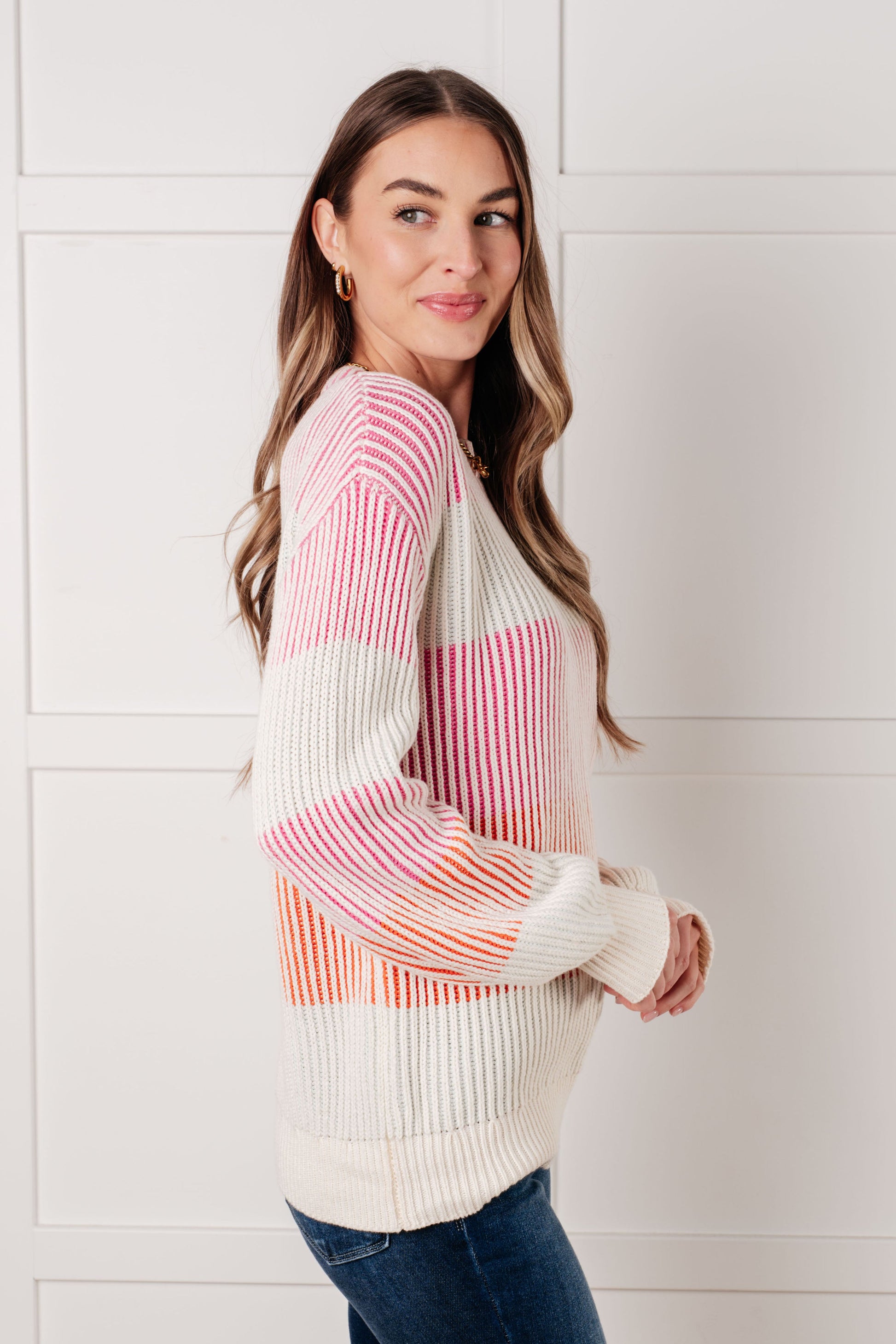 Matchmaker Striped Ribbed Top-Tops-Modish Lily, Tecumseh Michigan