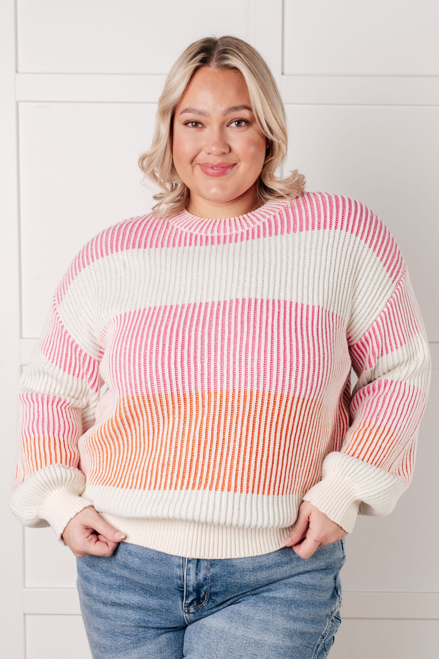 Matchmaker Striped Ribbed Top-Tops-Modish Lily, Tecumseh Michigan