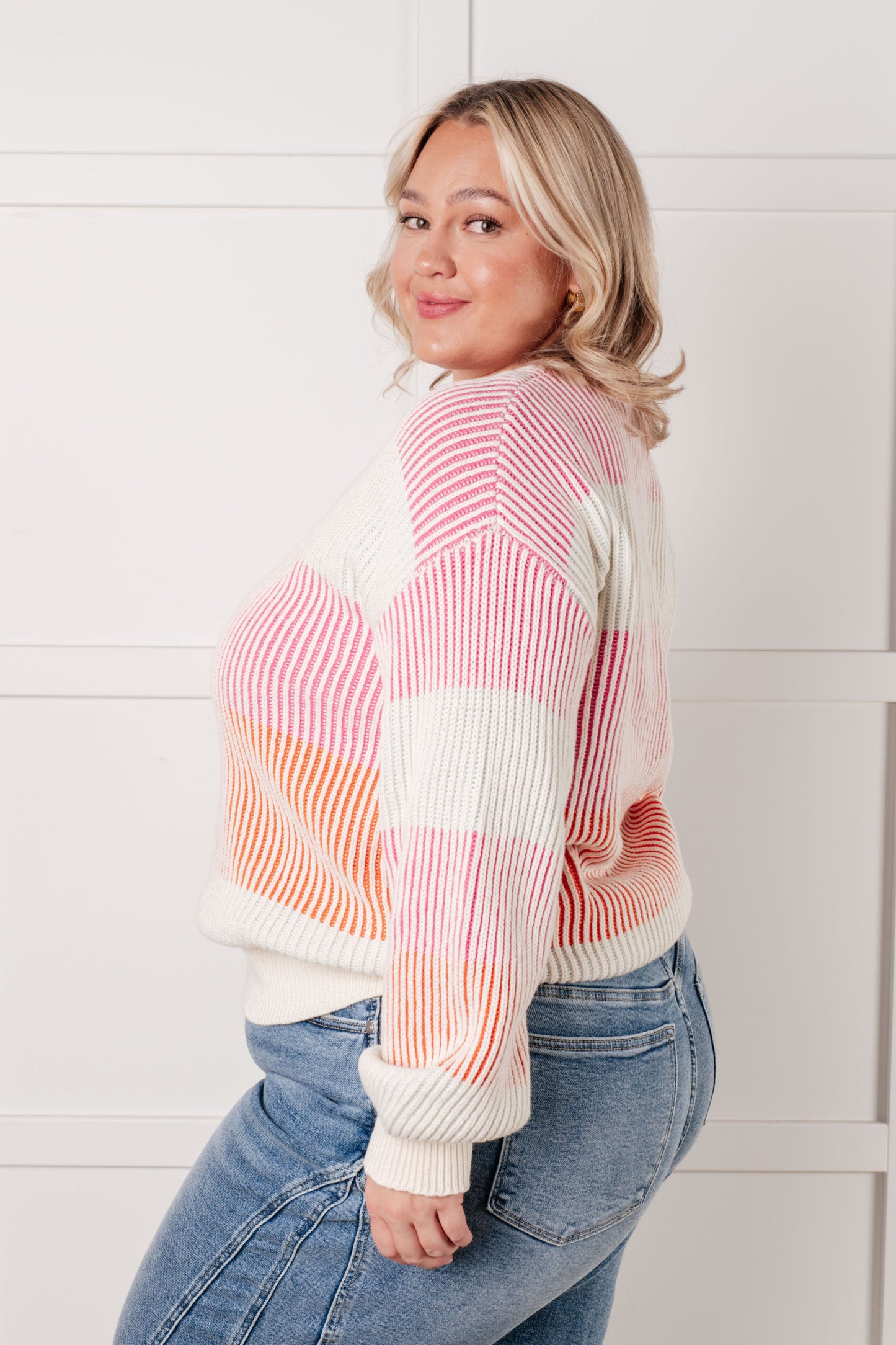 Matchmaker Striped Ribbed Top-Tops-Modish Lily, Tecumseh Michigan