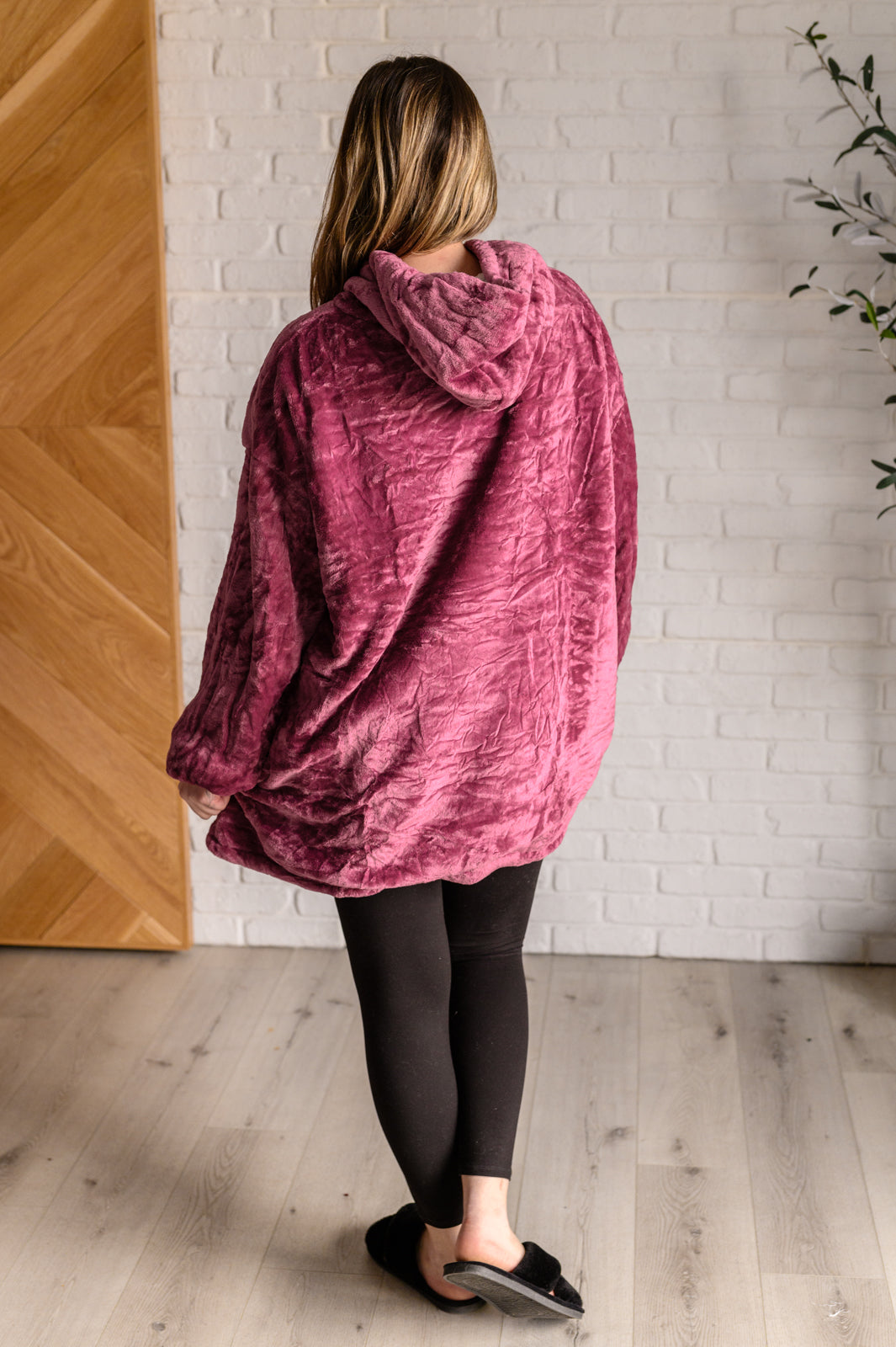 Oversized Velour Blanket Hoodie in Purple-Layers-Modish Lily, Tecumseh Michigan