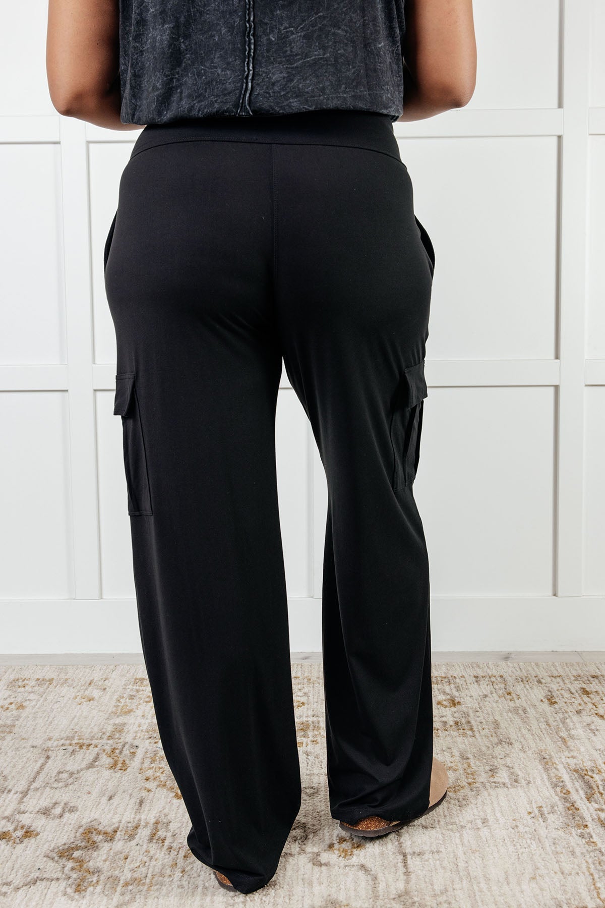 Race to Relax Cargo Pants in Black-Bottoms-Modish Lily, Tecumseh Michigan