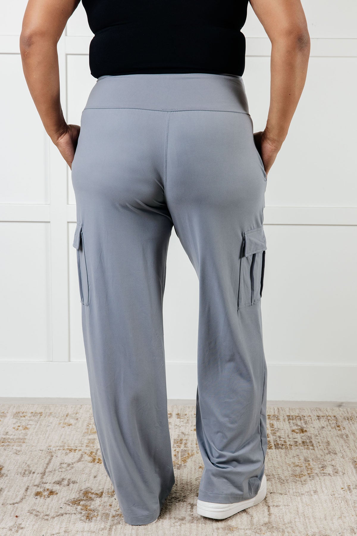 Race to Relax Cargo Pants in Rhino Grey-Bottoms-Modish Lily, Tecumseh Michigan