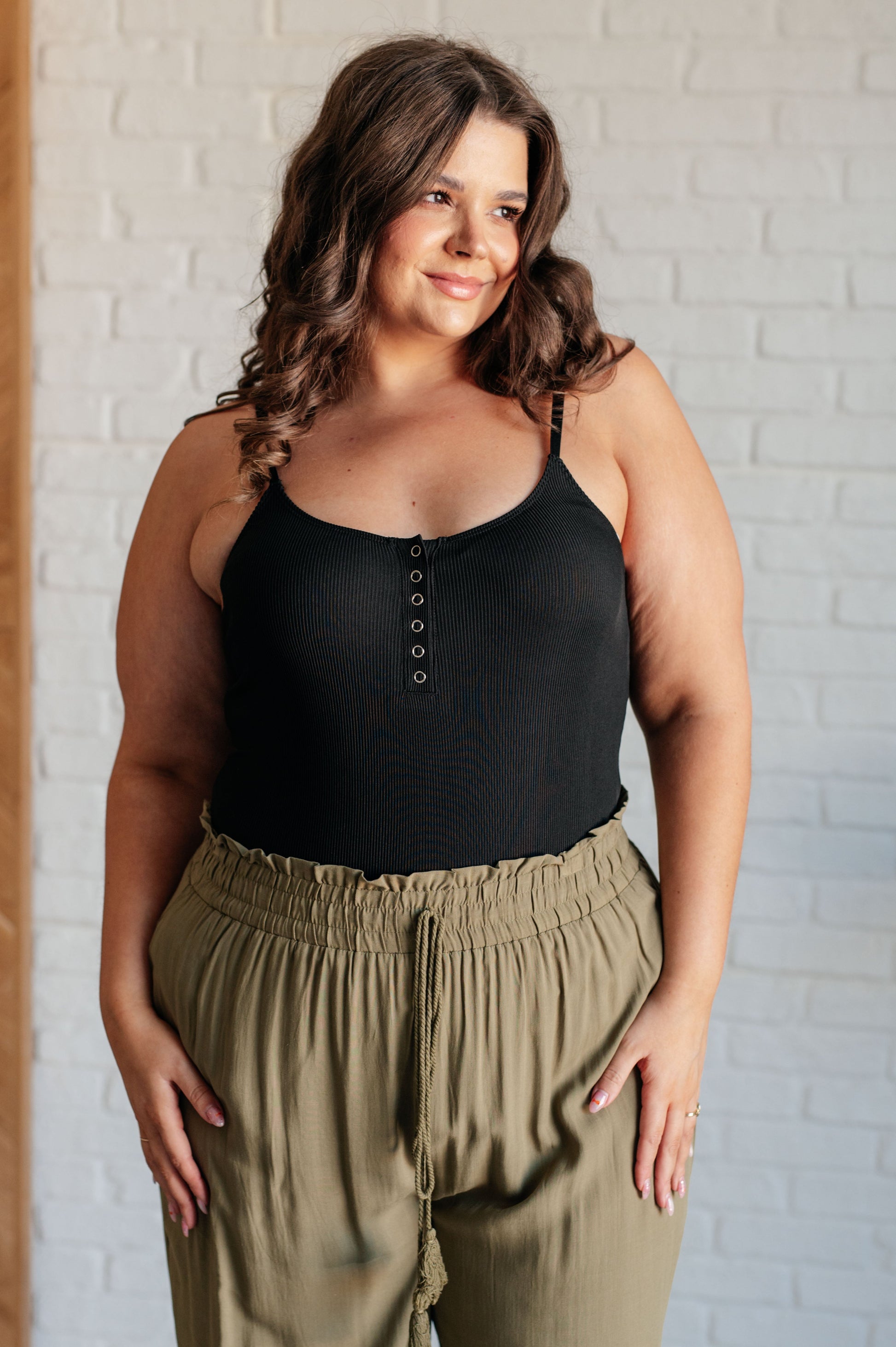 Snap it Up Spaghetti Strap Bodysuit-Bodysuits-Modish Lily, Tecumseh Michigan