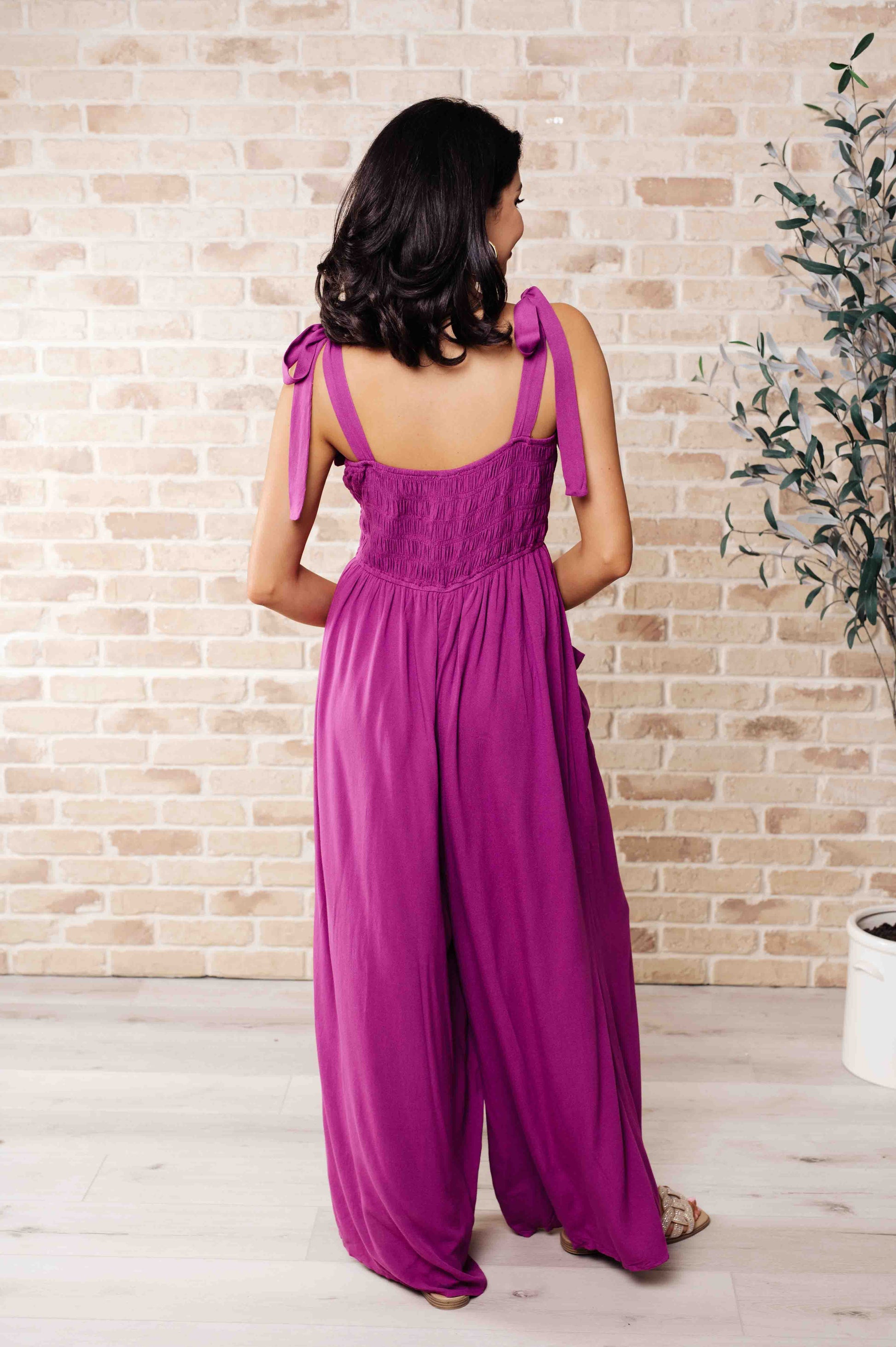 Social Graces Wide Leg Jumpsuit-Jumpsuits & Rompers-Modish Lily, Tecumseh Michigan