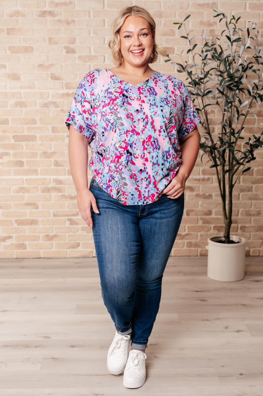 Stellar Situation V-Neck Top-Tops-Modish Lily, Tecumseh Michigan