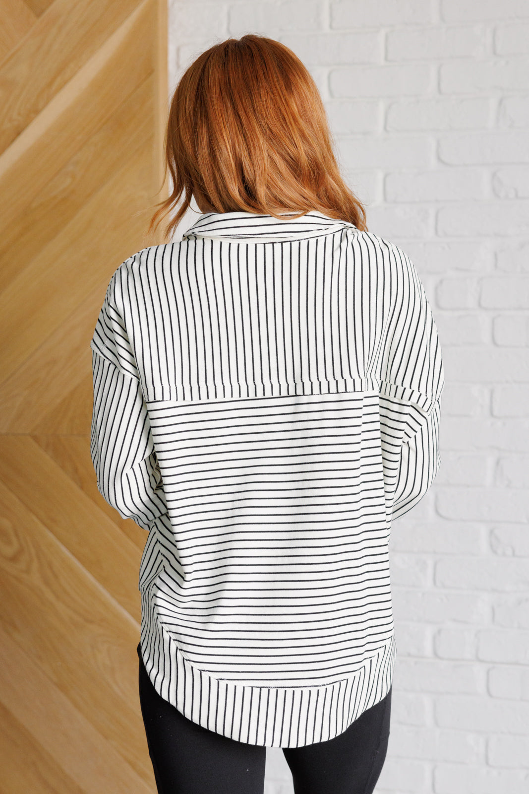 Striped Serendipity Pullover-Tops-Modish Lily, Tecumseh Michigan