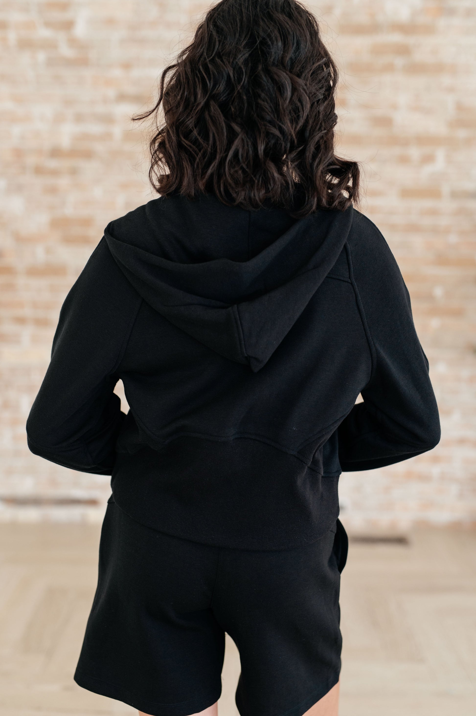 Sun or Shade Zip Up Jacket in Black-Athleisure-Modish Lily, Tecumseh Michigan