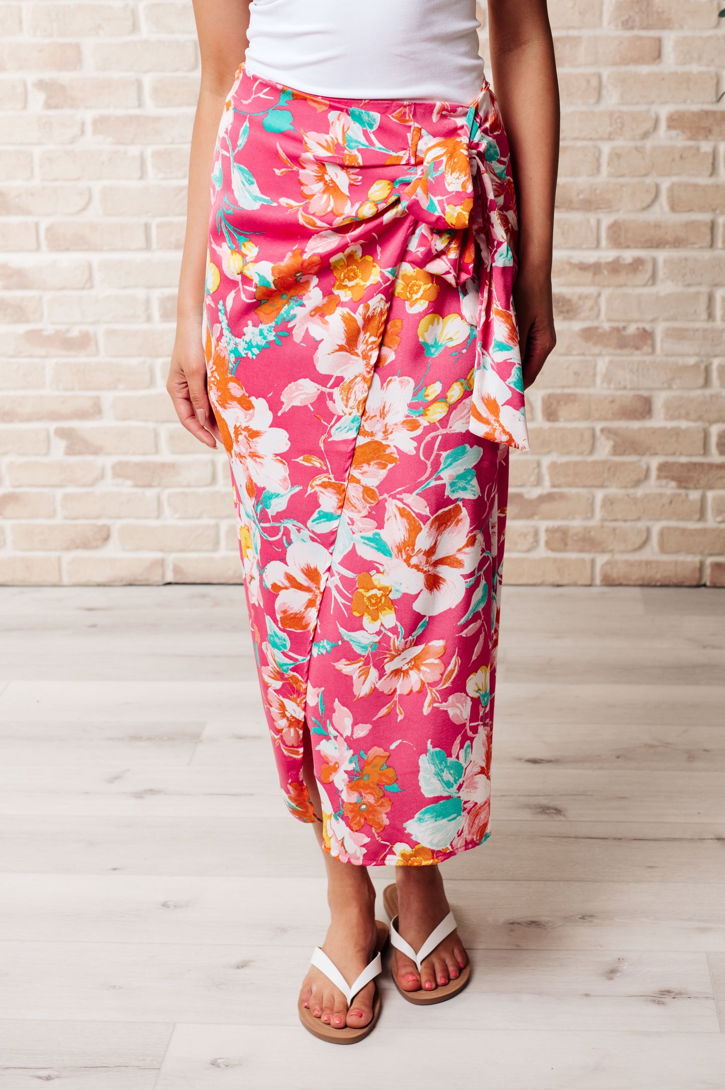 Take Me Outside Wrap Around Skirt in Magenta-Skirts-Modish Lily, Tecumseh Michigan