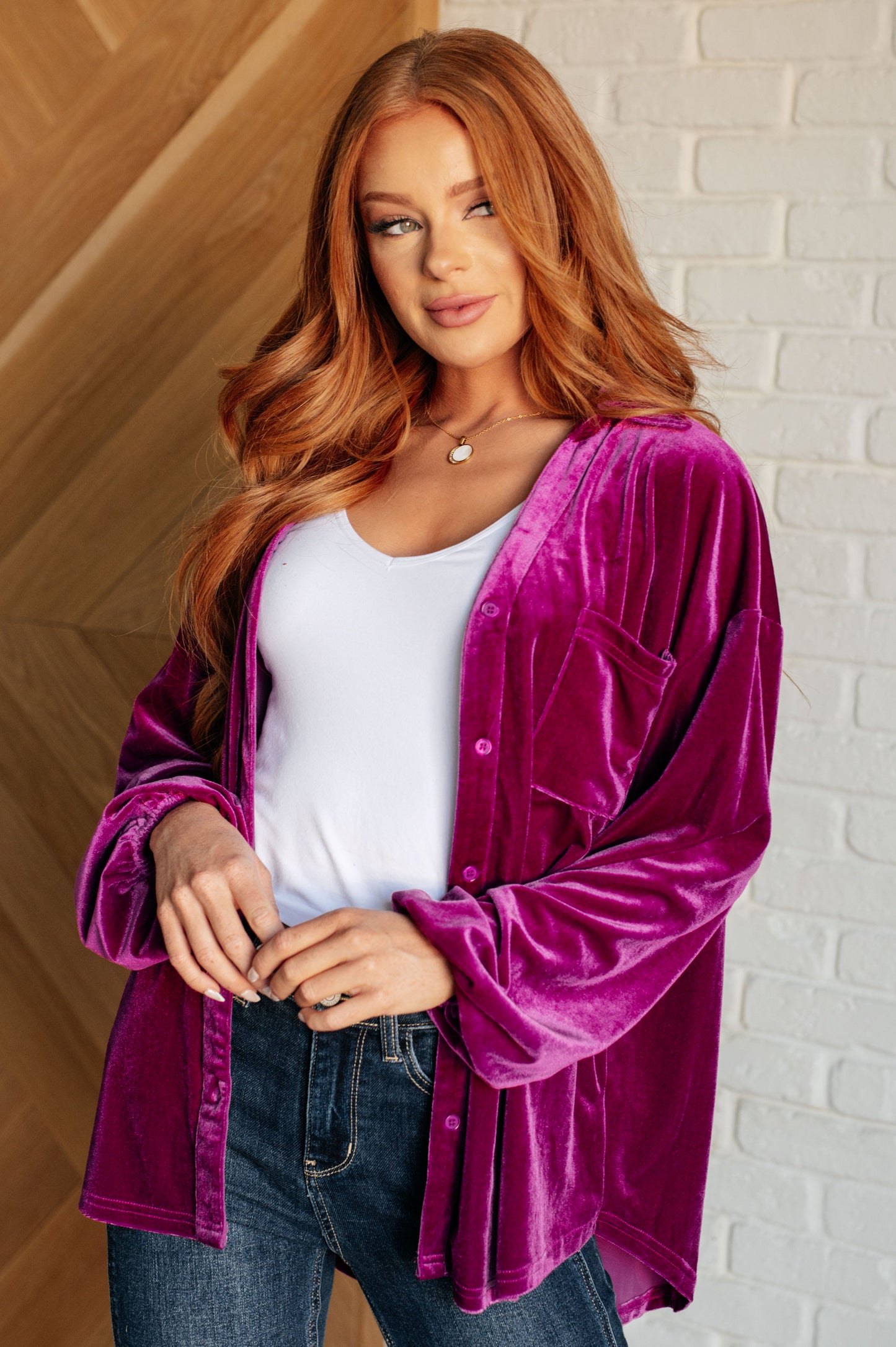 The Best Policy Velvet Balloon Sleeve Top-Tops-Modish Lily, Tecumseh Michigan