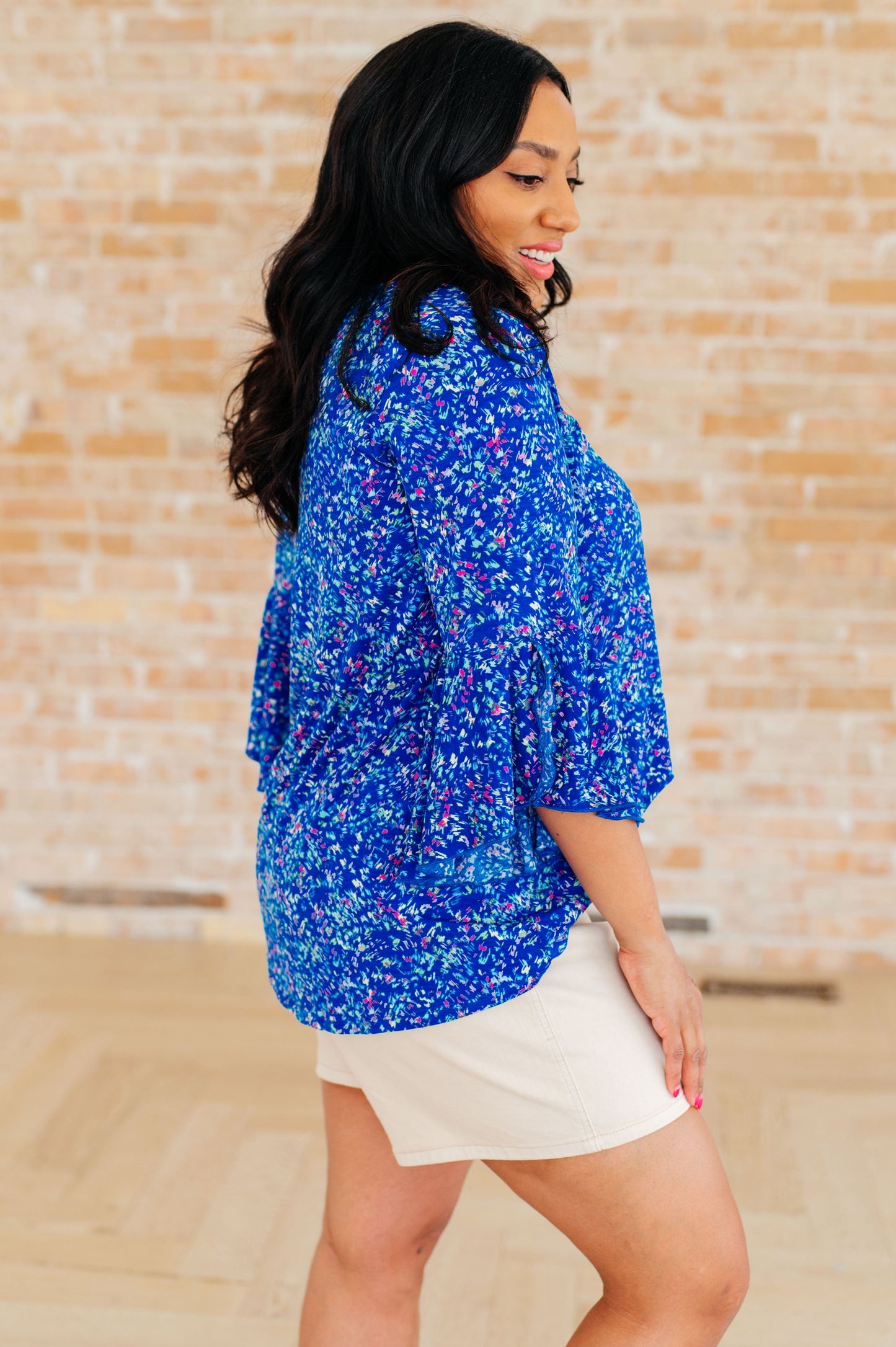 Willow Bell Sleeve Top in Royal-Tops-Modish Lily, Tecumseh Michigan