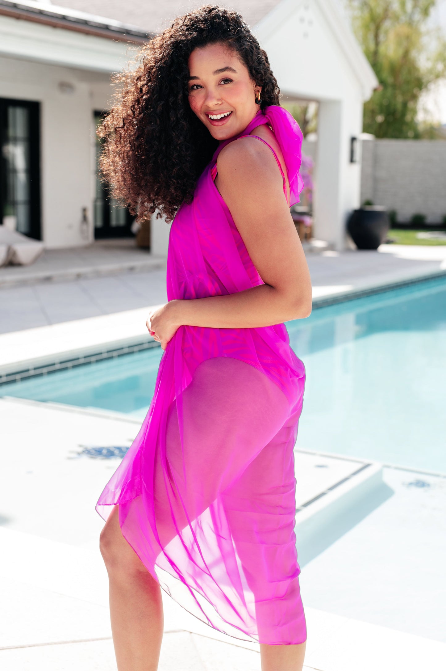 Wrapped In Summer Versatile Swim Cover in Pink-Swimwear-Modish Lily, Tecumseh Michigan