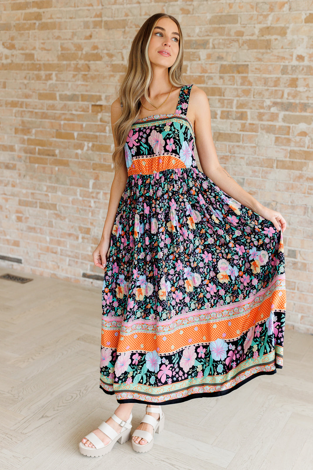 You Can Count On It Floral Summer Dress-Dresses-Modish Lily, Tecumseh Michigan