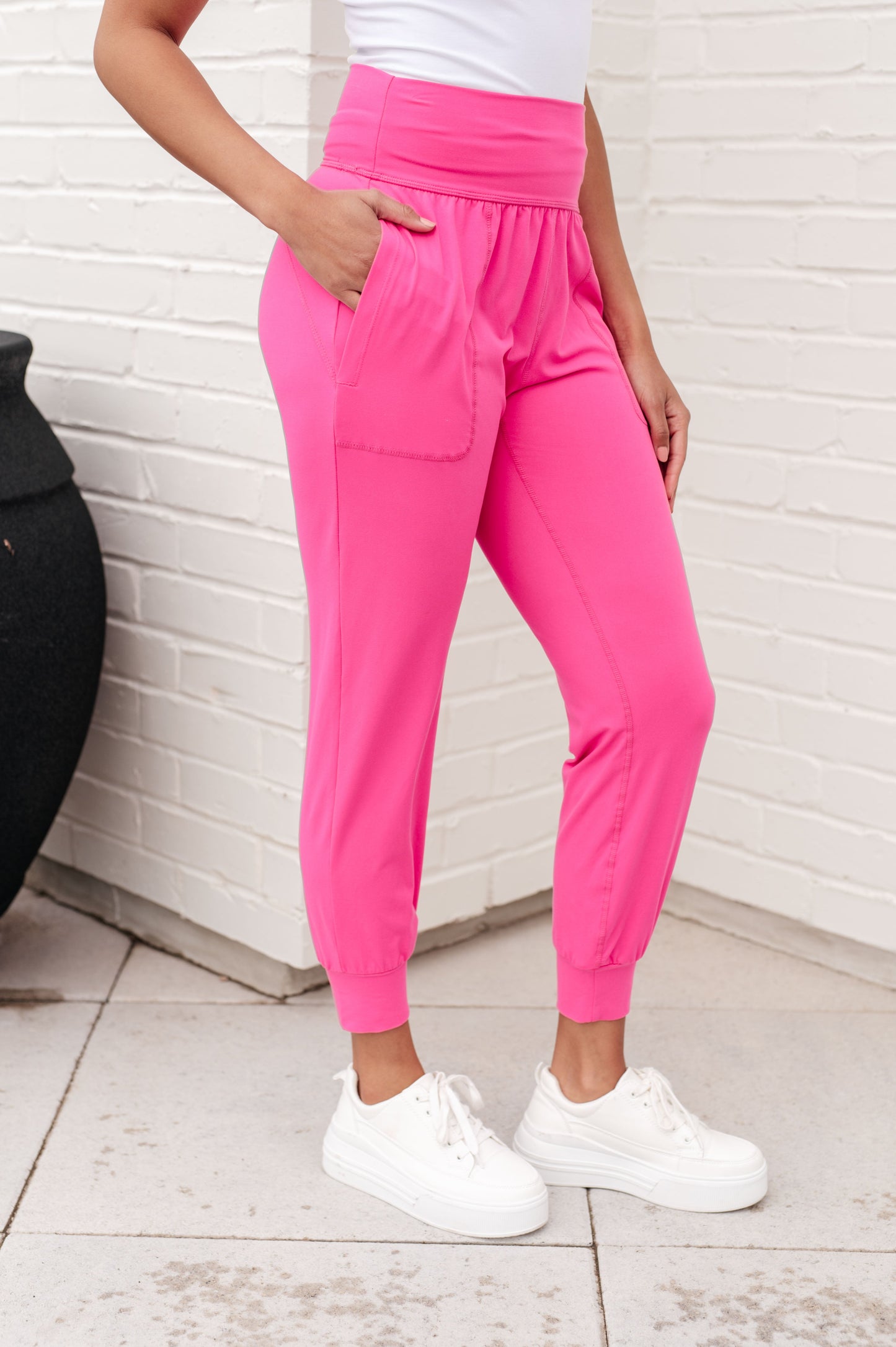 Always Accelerating Joggers in Sonic Pink-Athleisure-Modish Lily, Tecumseh Michigan