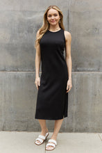 Load image into Gallery viewer, Ribbed Knit Sleeveless Midi Dress in Black-Modish Lily, Tecumseh Michigan
