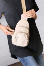 Load image into Gallery viewer, Sand Corduroy Sling Crossbody Bag-Apparel &amp; Accessories-Modish Lily, Tecumseh Michigan

