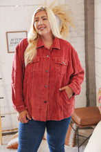 Load image into Gallery viewer, LT Rust Ribbed Cotton Oversized Corduroy Frayed Shacket-Modish Lily, Tecumseh Michigan

