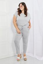 Load image into Gallery viewer, Comfy Days Boat Neck Jumpsuit in Grey-Modish Lily, Tecumseh Michigan
