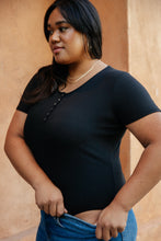 Load image into Gallery viewer, Perfect Tuck Bodysuit in Black-Womens-Modish Lily, Tecumseh Michigan
