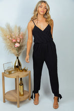 Load image into Gallery viewer, Sleeveless Solid Knit Jumpsuit in Black-Jumpsuits &amp; Rompers-Modish Lily, Tecumseh Michigan
