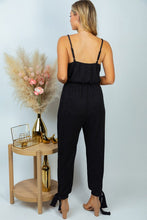 Load image into Gallery viewer, Sleeveless Solid Knit Jumpsuit in Black-Jumpsuits &amp; Rompers-Modish Lily, Tecumseh Michigan
