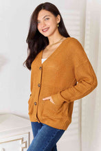 Load image into Gallery viewer, Chartreuse Drop Shoulder Button Down Cardigan with Pockets-Modish Lily, Tecumseh Michigan

