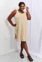 Load image into Gallery viewer, Look Good, Feel Good Washed Sleeveless Casual Dress in Sand-Modish Lily, Tecumseh Michigan
