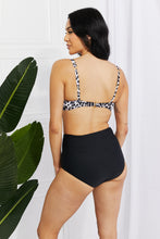 Load image into Gallery viewer, Marina West Swim Take A Dip Twist High-Rise Bikini in Leopard-Modish Lily, Tecumseh Michigan

