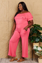 Load image into Gallery viewer, My Favorite Full Size Off-Shoulder Jumpsuit with Pockets-Modish Lily, Tecumseh Michigan

