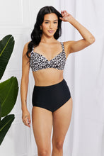 Load image into Gallery viewer, Marina West Swim Take A Dip Twist High-Rise Bikini in Leopard-Modish Lily, Tecumseh Michigan
