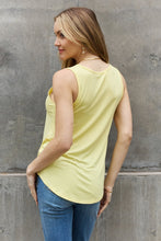 Load image into Gallery viewer, Criss Cross Front Detail Sleeveless Top in Butter Yellow-Modish Lily, Tecumseh Michigan
