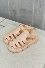 Load image into Gallery viewer, Qupid Platform Cage Stap Sandal in Tan-Modish Lily, Tecumseh Michigan
