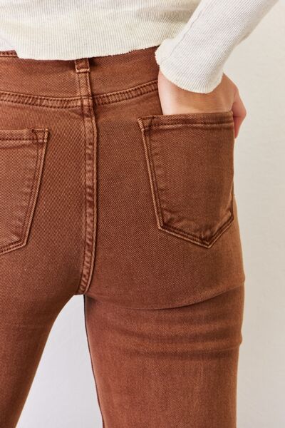RISEN Full Size High Rise Tummy Control Straight Jeans-Modish Lily, Tecumseh Michigan