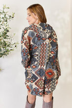 Load image into Gallery viewer, Multi Printed Button Up Hooded Jacket-Modish Lily, Tecumseh Michigan
